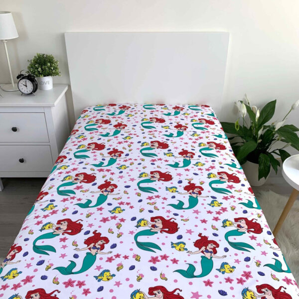 Disney Hercegnők Ariel gumis lepedő 90x200 cm - Image 3