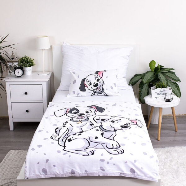 Disney 101 Kiskutya White gyerek, ovis ágyneműhuzat 100×135cm, 40×60 cm - Image 2