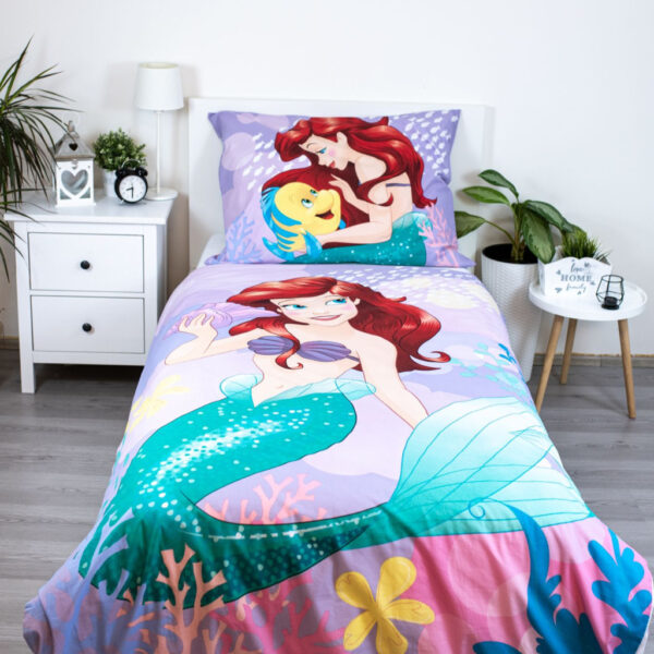 Disney Hercegnők Ariel Pink ágyneműhuzat 140×200cm, 70×90 cm - Image 2