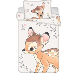 Disney Bambi Beige gyerek, ovis ágyneműhuzat 100×135cm, 40×60 cm