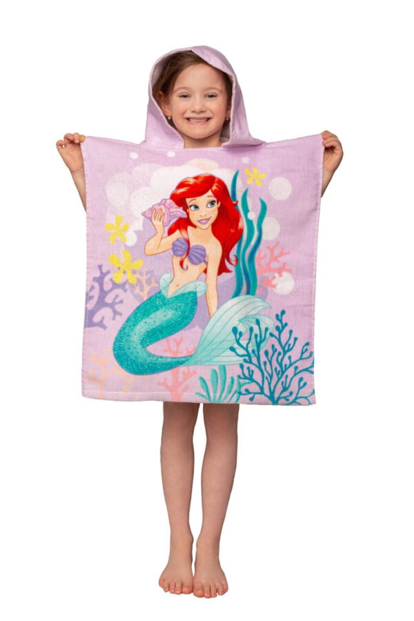Disney Hercegnők Ariel Pink törölköző poncsó 50x115 cm - Image 2