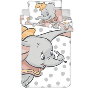 Disney Dumbo Dots gyerek, ovis ágyneműhuzat 100×135cm, 40×60 cm