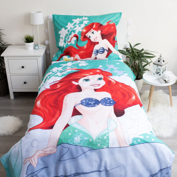 Disney Hercegnők Ariel ágyneműhuzat 140×200cm, 70×90 cm - Image 2