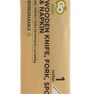 Fa Wooden villa, kanál és kés szalvétával