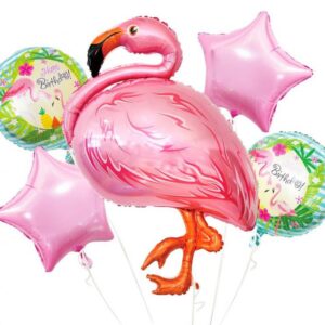 Flamingó Pink fólia lufi 5 db-os szett