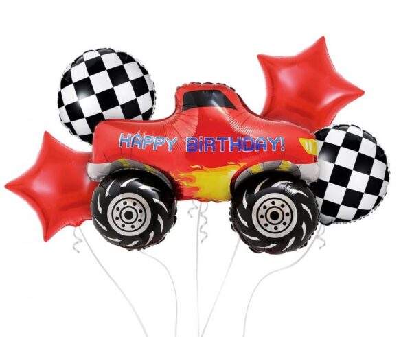 Monster Truck fólia lufi 5 db-os szett