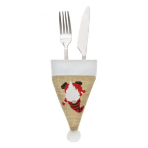 Karácsonyi Gnome evőeszköz kabát 11 cm