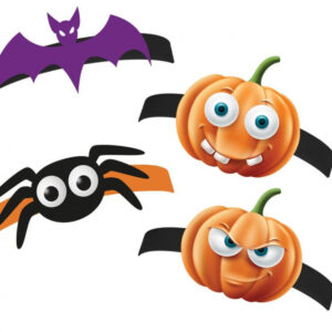 Halloween Boo fejpánt 4 db-os