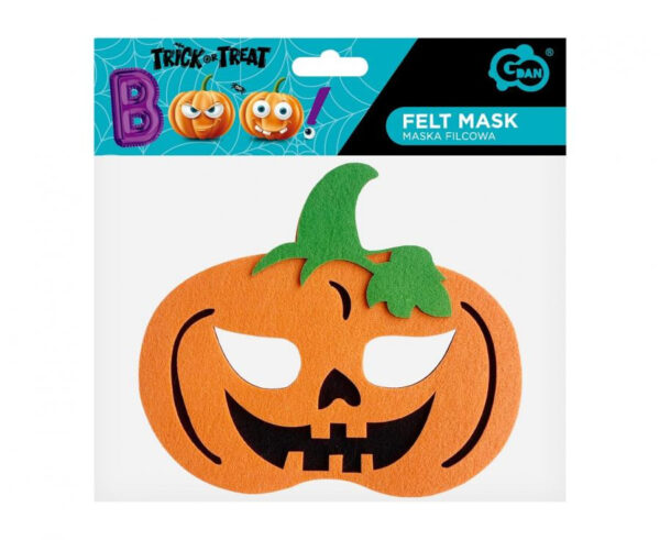 Scary Pumpkin, Tök filc maszk 18 cm - Image 2