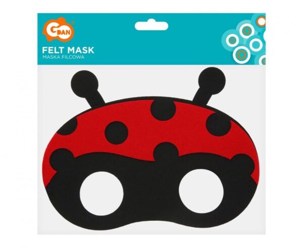 Katicabogár Ladybug filc maszk 18,5 cm - Image 2