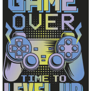 Gamer Level Up A/4 gumis mappa – Játékmancs