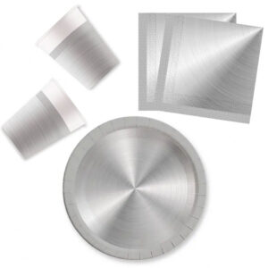 Next Generation Silver, Ezüst party szett 36 db-os 23 cm-es tányérral