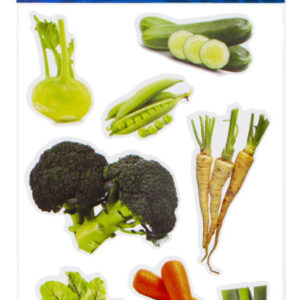 Zöldség Kohlrabi matrica szett