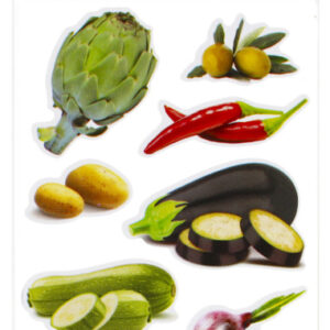 Zöldség Artichoke matrica szett
