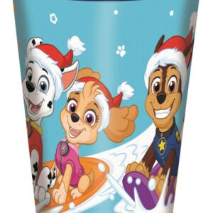 Mancs Őrjárat Holiday Karácsonyi műanyag pohár 260 ml