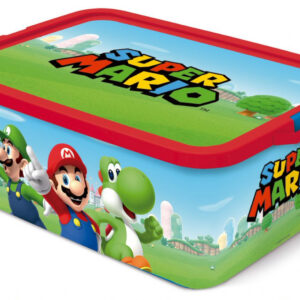 Super Mario Mushroom Kingdom műanyag tároló doboz 13 L