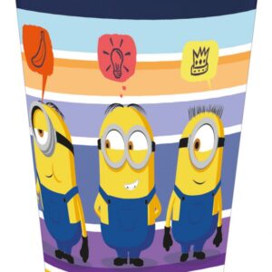 Minyonok Striped műanyag pohár 260 ml