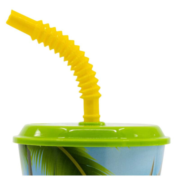 Dinoszaurusz T-Rex szívószálas pohár, műanyag 430 ml - Image 3