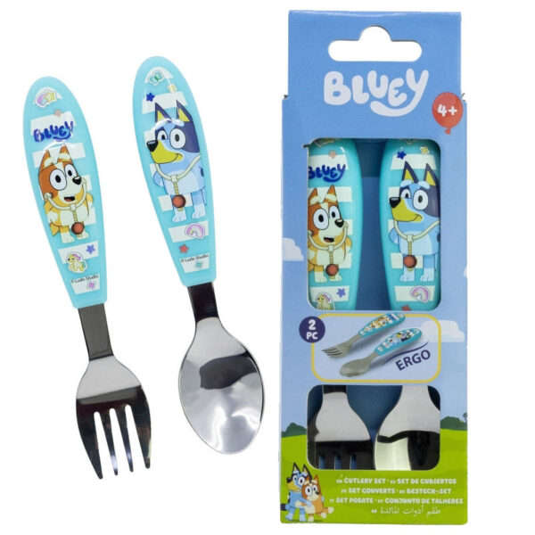 Bluey Yummy fém ergo evőeszköz készlet - 2 darabos - Image 2