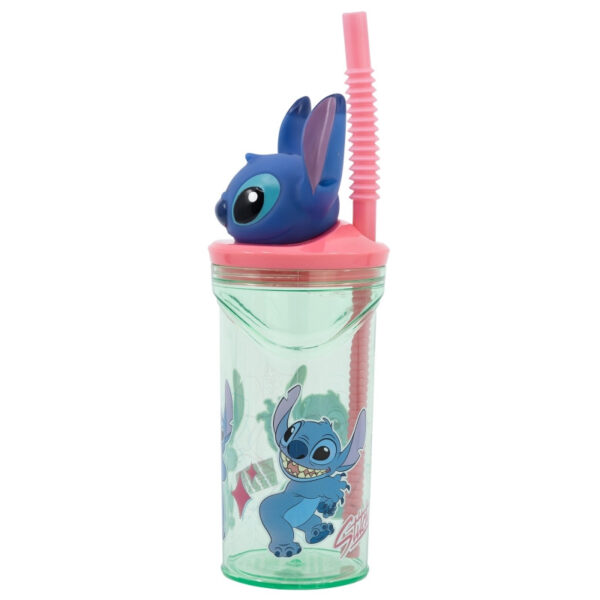 Disney Lilo és Stitch, A csillagkutya Easily Distracted 3D műanyag szívószálas pohár 360 ml - Image 2