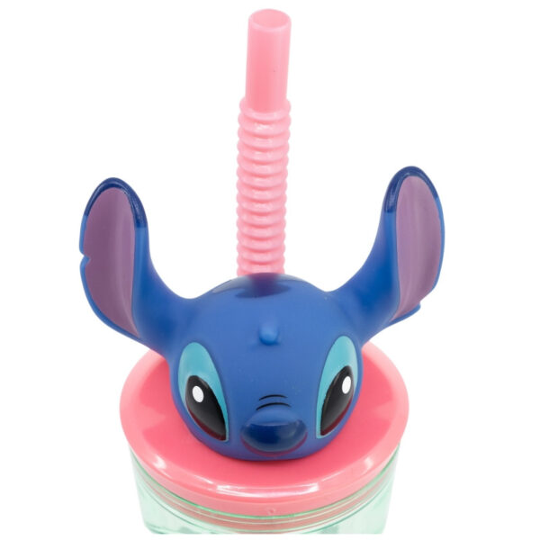 Disney Lilo és Stitch, A csillagkutya Easily Distracted 3D műanyag szívószálas pohár 360 ml - Image 4