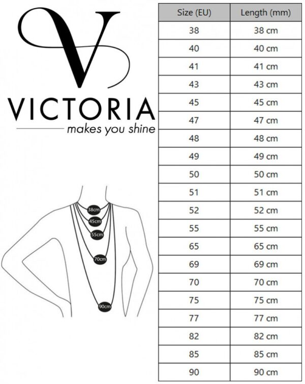 Victoria Rose gold színű barna köves nyaklánc - Image 2