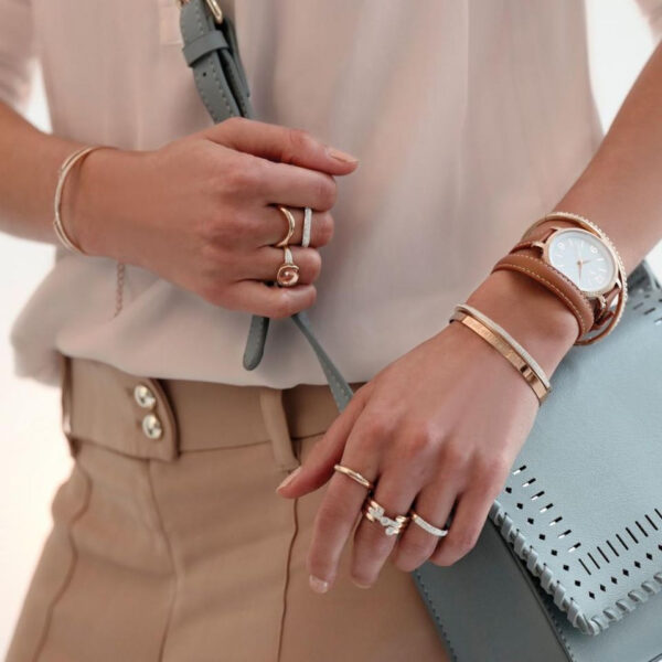 Victoria Rose gold színű bőr szíjas karóra - Image 2