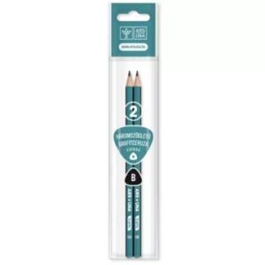 Ars Una: Háromszögletű grafitceruza csíkos mintával, 2 db - B