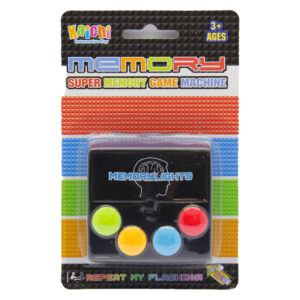 Zene memória  játék, el., hang-fény, 10x15+ cm dob.