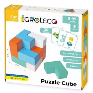 2 az 1-ben egyensúlyozó játék és kocka-kirakó