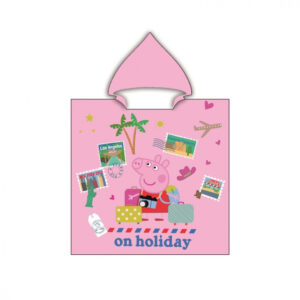 Peppa malac Holiday strand törölköző poncsó 55x110 cm – Játékmancs
