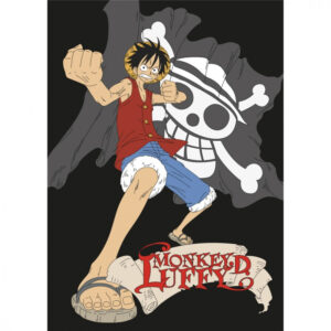 One Piece Black polár takaró 100x140cm – Játékmancs