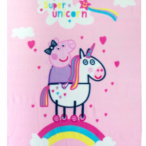 Peppa malac Unicorn polár takaró 100x140cm – Játékmancs