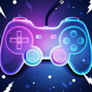 Gamer Neon polár takaró 100x140cm – Játékmancs