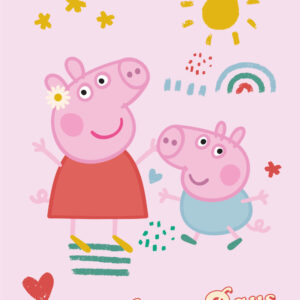 Peppa malac Happy Days polár takaró 100x140cm – Játékmancs