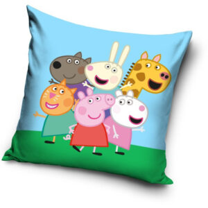 Peppa malac Friends párnahuzat 40x40 cm Velúr – Játékmancs