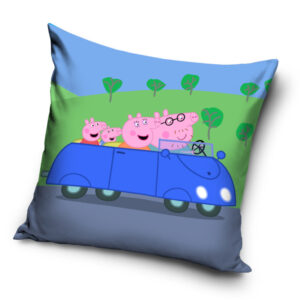 Peppa malac Blue Car párnahuzat 40x40 cm – Játékmancs