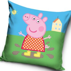 Peppa malac Mud párnahuzat 40x40 cm – Játékmancs