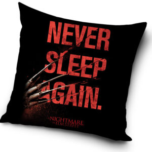Rémálom az Elm utcában Never Sleep párnahuzat 40x40 cm – Játékmancs