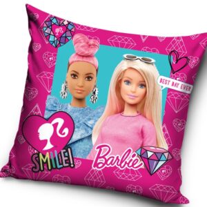 Barbie Smile párnahuzat 40x40 cm Velúr – Játékmancs