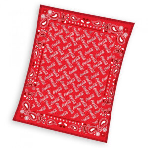 Coca-Cola Retro Red coral fleece polár takaró 150x200cm – Játékmancs