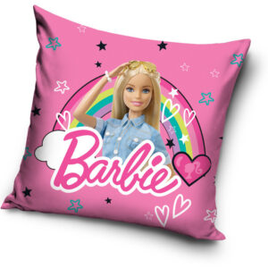 Barbie Rainbow párnahuzat 40x40 cm Velúr – Játékmancs