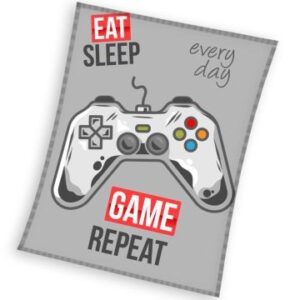 Gamer Repeat polár takaró 150x200cm – Játékmancs