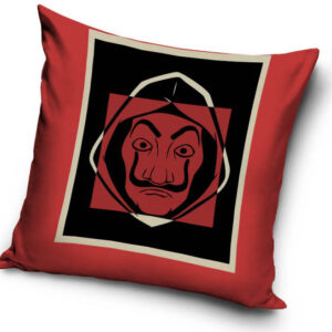 A nagy pénzrablás Dali Mask párnahuzat 40x40 cm – Játékmancs