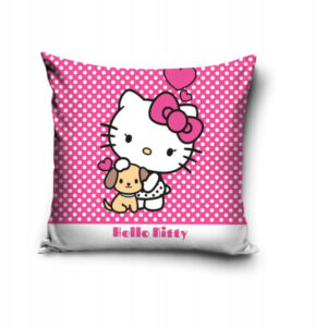 Hello Kitty Puppy párnahuzat 40x40 cm Velúr – Játékmancs