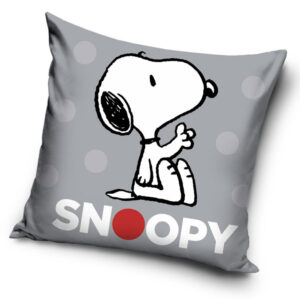 Snoopy Grey párnahuzat 40x40 cm – Játékmancs