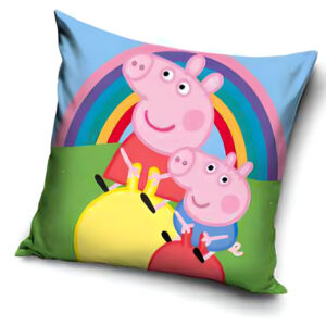 Peppa malac Rainbow párnahuzat 40x40 cm – Játékmancs