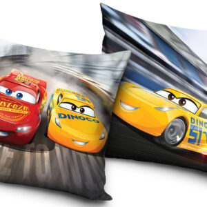 Disney Verdák Race párnahuzat 40x40 cm Velúr – Játékmancs
