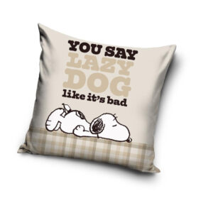 Snoopy Lazy Dog párnahuzat 40x40 cm – Játékmancs