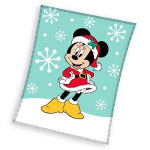 Disney Minnie Snow Karácsonyi coral fleece polár takaró 130x160cm – Játékmancs